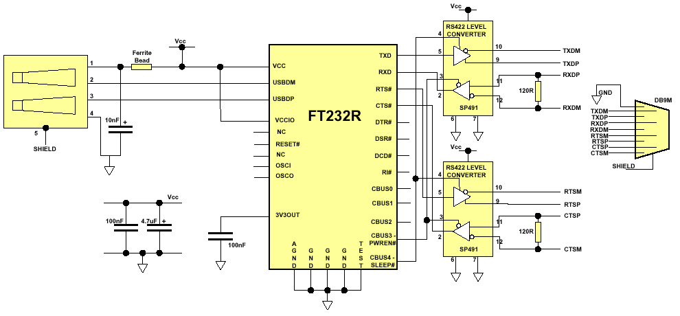 Переходник USB - последовательный порт RS-422